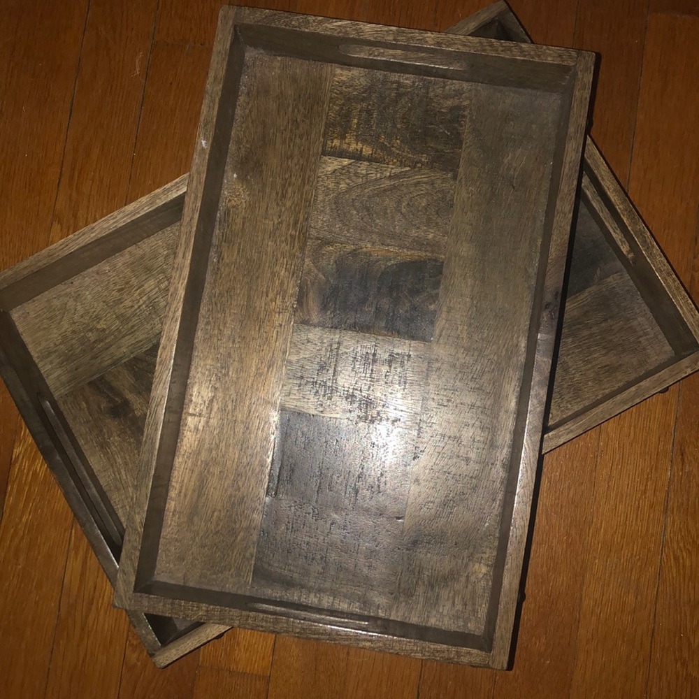 Brand new wooden accent pieces.